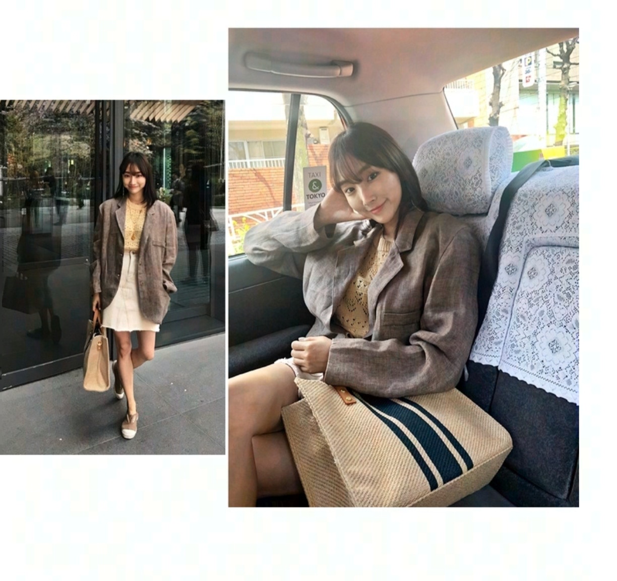 Women Hand Bags For Office - Nouveau Sac Fourre-tout en Toile Rayée