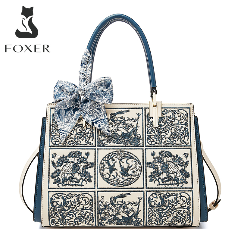 Women Bags 2026 Trends - Sac fourre-tout spacieux FOXER en cuir