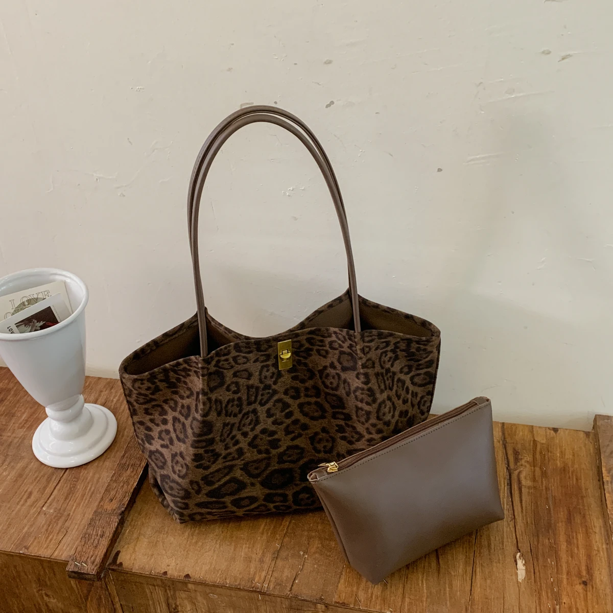 Women'S Bags Handbags - Sac cabas en daim à imprimé