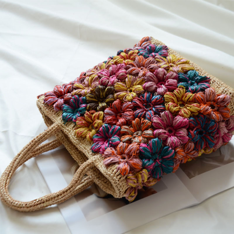 Sac fourre-tout en raphia fait - Women'S Raffia Bags avis et prix
