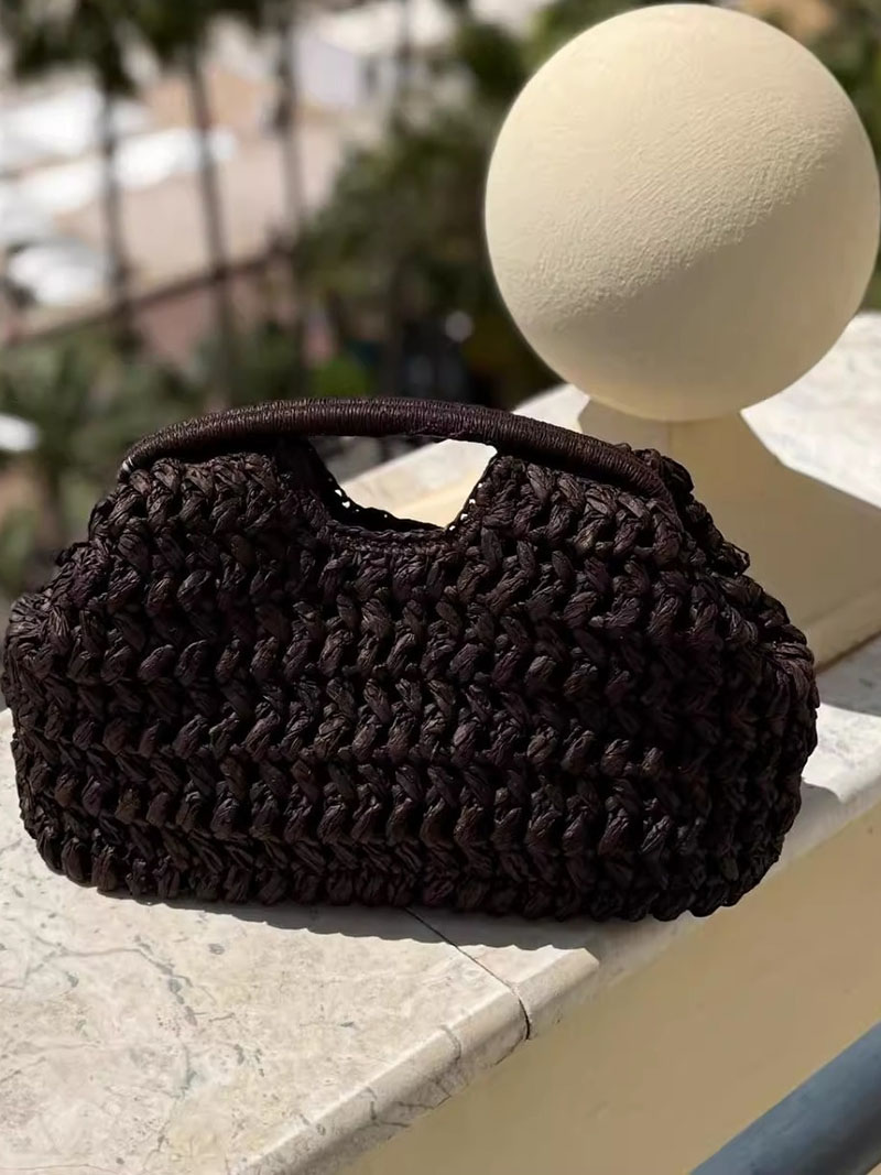 Sac à main tissé en chaîne pou - Women'S Raffia Bags avis et prix