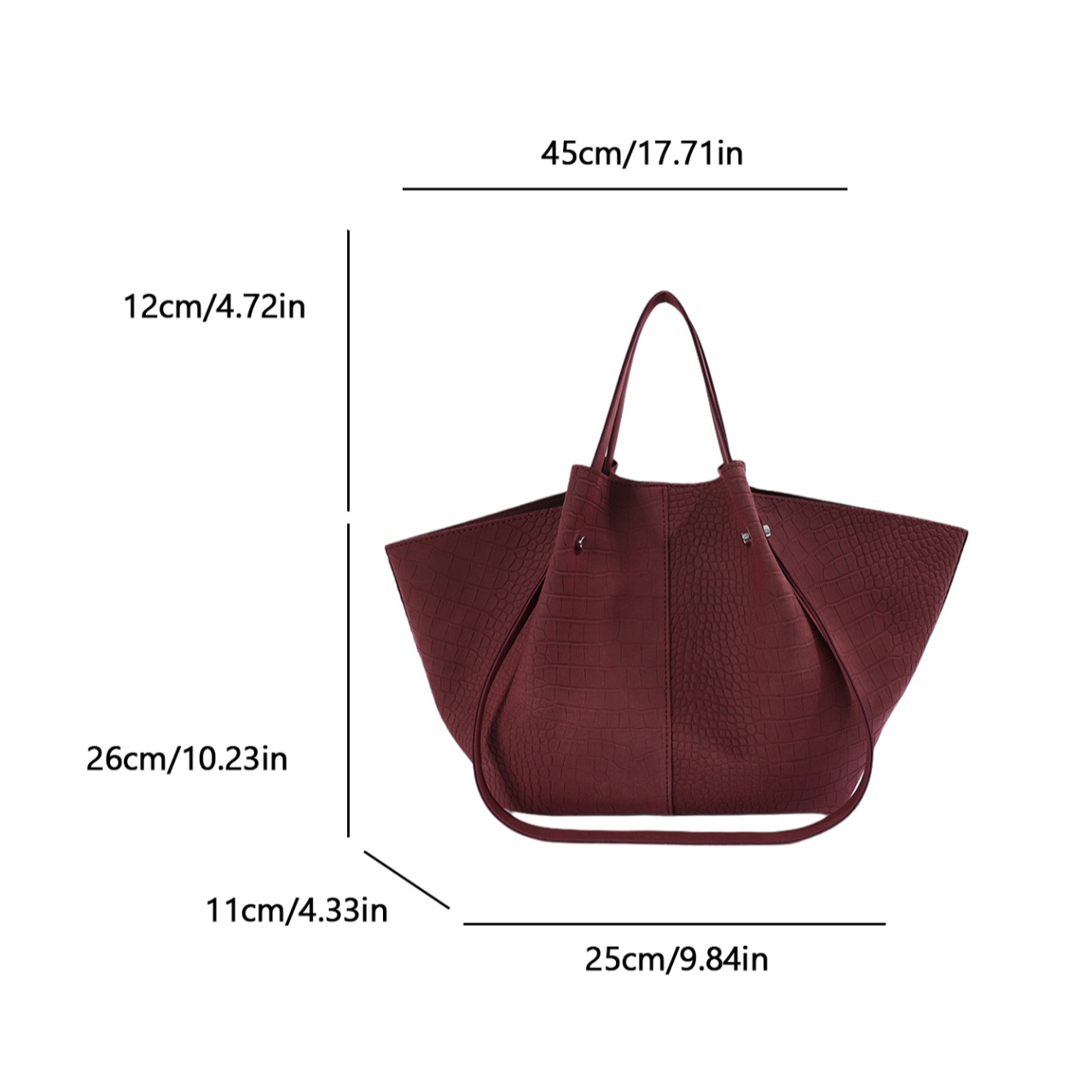 Sac fourre-tout en cuir gaufré - Women Bags On Sale avis et prix