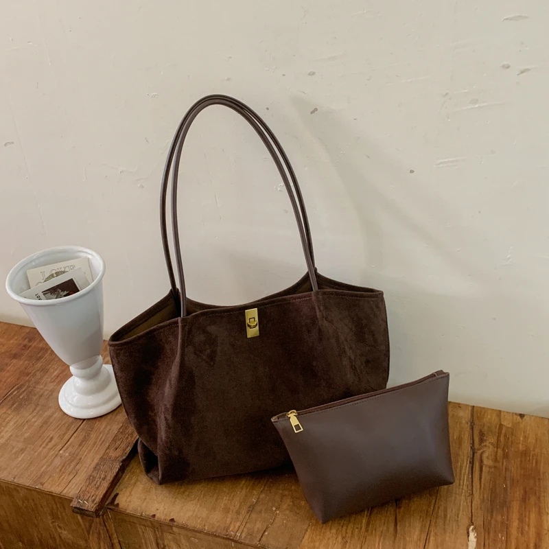 Sac cabas en daim à imprimé lé - Women'S Bags Handbags avis et prix